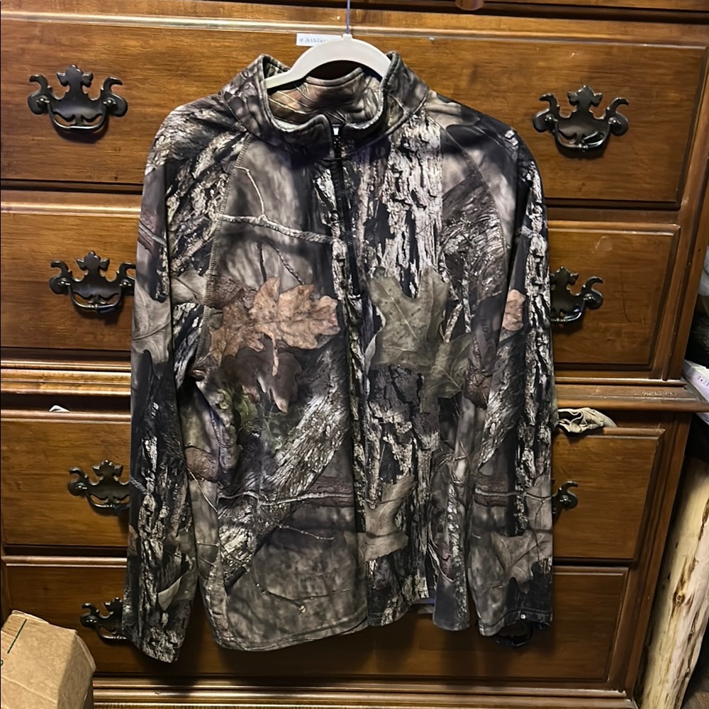 Mossy Oak Lightweight Shirt Jacket Brown and Green Camouflage